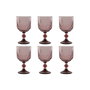 Set de Verres Home ESPRIT Rose Verre 380 ml (6 Unités)