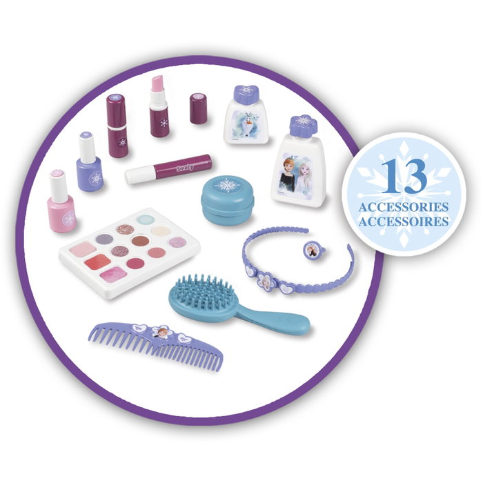 Smoby Valise beauté La Reine des Neiges - Coiffure, onglerie et maquillage Smoby Valise beauté La Reine des Neiges - Coiffure, onglerie et maquillage