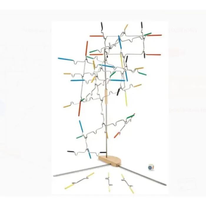 Spin Master Suspend, Jeu d'équilibre et de dextérité en famille, 24 tiges colorées, à partir de 6 ans, 1 à 4 joueurs, durée de partie environ 15 min Spin Master Suspend, Jeu d'équilibre et de dextérité en famille, 24 tiges colorées, à partir de 6 ans, 1 à 4 joueurs, durée de partie environ 15 min