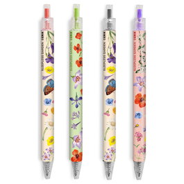 ERIK Set de 4 stylos Sleepless Garden multicolores