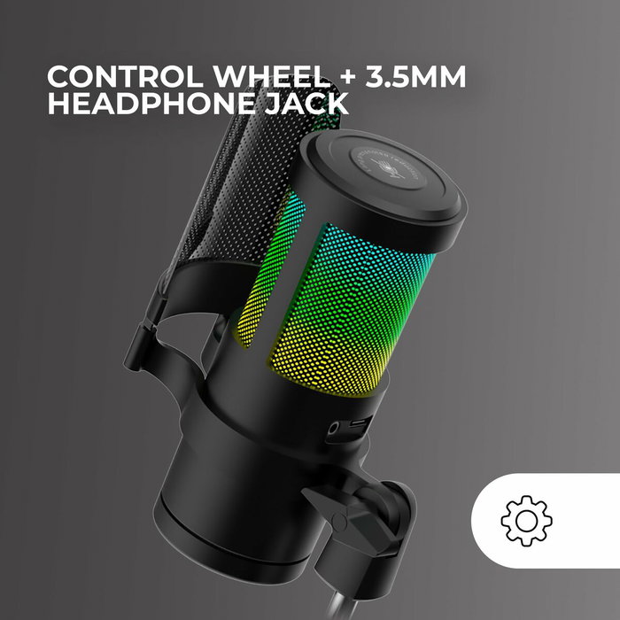 Microphone Mars Gaming MMICSC Noir Microphone Mars Gaming MMICSC Noir