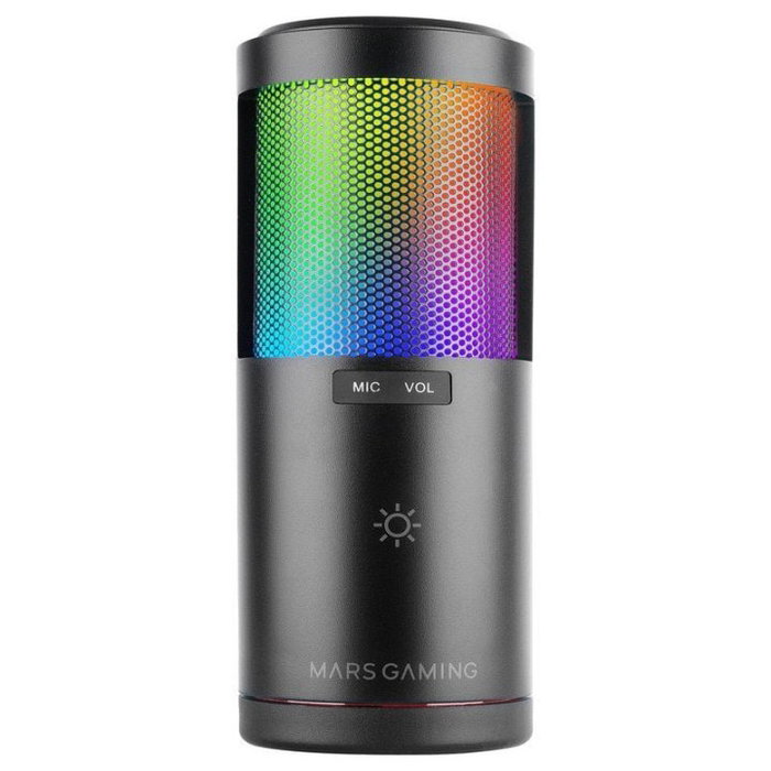 Mars Gaming MMIC-SC Microphone de Studio Professionnel avec Filtre Anti-Pop et Éclairage ARGB