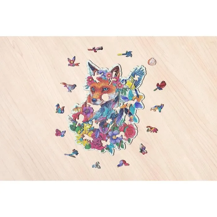 Ravensburger - Puzzle en bois Renard coloré 150 pièces robustes avec 15 figurines en bois (whimsies) - Qualité premium - Pour enfants et adultes à partir de 10 ans - 17512 Ravensburger - Puzzle en bois Renard coloré 150 pièces robustes avec 15 figurines en bois (whimsies) - Qualité premium - Pour enfants et adultes à partir de 10 ans - 17512