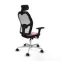 Piqueras y Crespo Chaise de Bureau avec Appui-tête 3D086N2 Rose