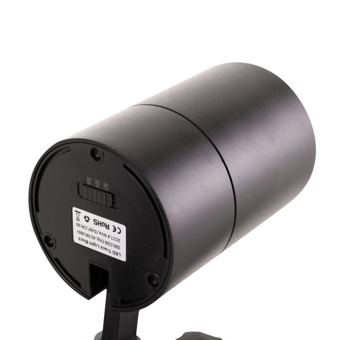 Projecteur sur rail LED Multiangle Triac 30W 2700Lm CRI90 3CCT Triphasé