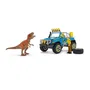 Schleich 41464 DINOSAURS Coffret de Jouet Préhistorique Voiture Tout-Terrain avec Avant-Poste Dino, Figurine Humaine et Dinosaure, 36 Pièces pour Enfants Dès 4 Ans