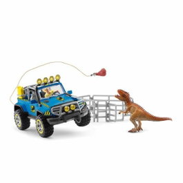 Schleich Coffret Voiture tout-terrain avec avant-poste Dino 41464 DINOSAURS
