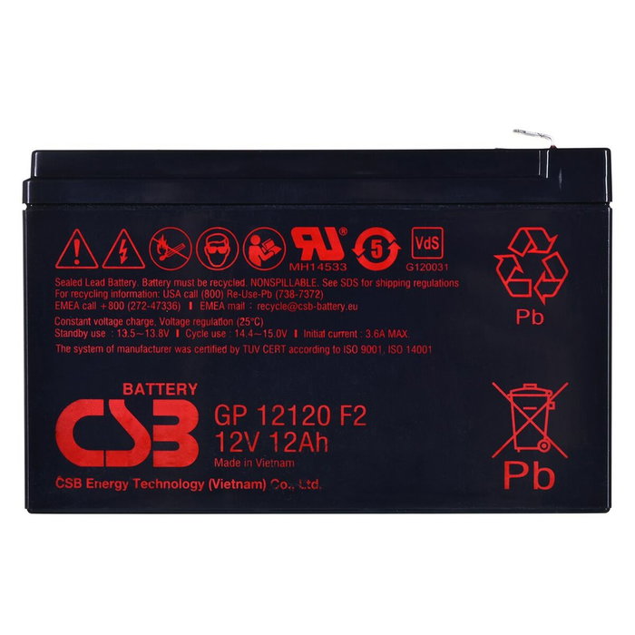 Batterie pour Système d'Alimentation Sans Interruption HITACHI CSB GP12120F2 12000 mAh 12 V