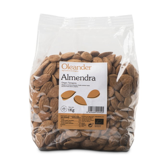 Oleander Amandes biologiques crues avec peau 1 kg