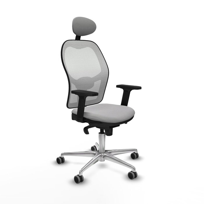Piqueras y Crespo Chaise de Bureau avec Appui-tête Jorquera 2D086G1 Gris clair Piqueras y Crespo Chaise de Bureau avec Appui-tête Jorquera 2D086G1 Gris clair