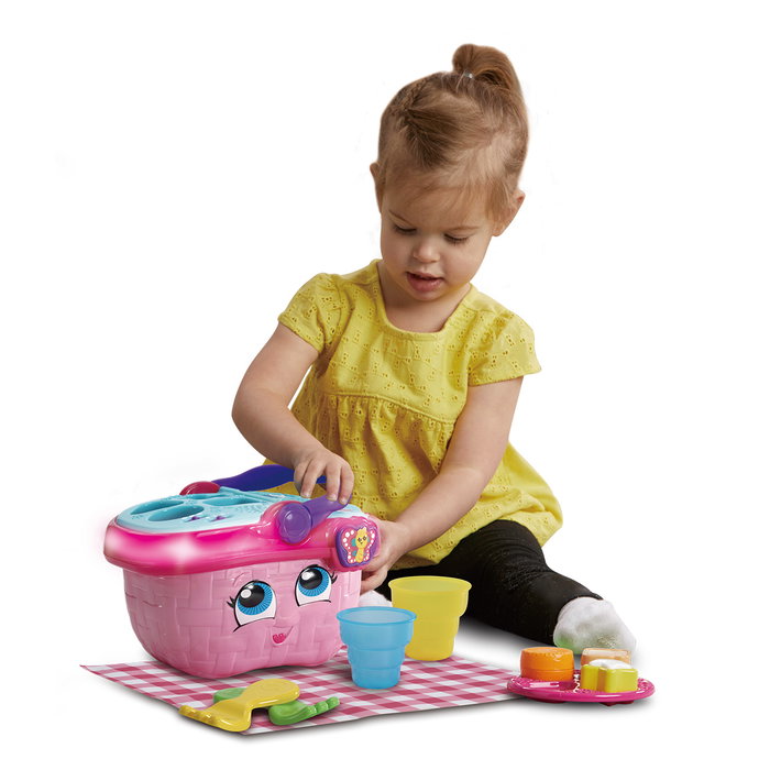 LeapFrog Panier de Pique-nique Interactif Éducatif Apprentissage des Formes et Couleurs 80-603622 avec 15 Accessoires pour Enfant à partir de 12 Mois