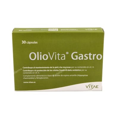Vitae OlioVita Gastro - Complément alimentaire à base d'huile d'argousier et de bêta-glucanes, 30 capsules Vitae OlioVita Gastro - Complément alimentaire à base d'huile d'argousier et de bêta-glucanes, 30 capsules