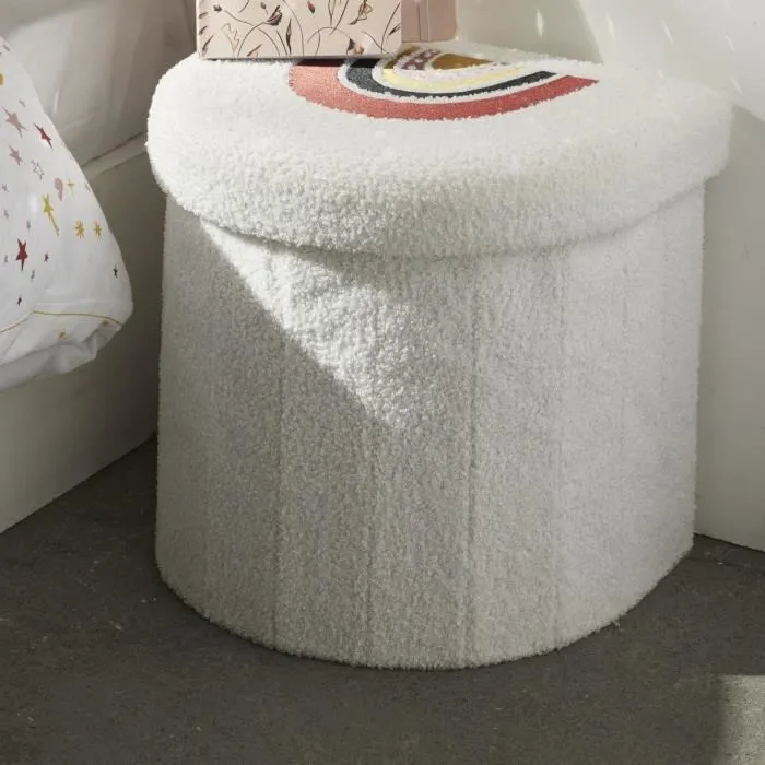 Today - Ensemble parure de lit enfant ARC EN CIEL + coffre-pouf pliable de rangement, 140 x 200 cm, Coton 100%, housse réversible Today - Ensemble parure de lit enfant ARC EN CIEL + coffre-pouf pliable de rangement, 140 x 200 cm, Coton 100%, housse réversible