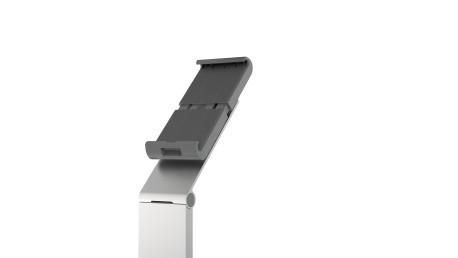 Durable Support tablette sur pied avec antivol - Support réglable et pivotant pour tablettes 7 à 13 pouces, inclinaison 88°, orientation 360°, câble USB inclus