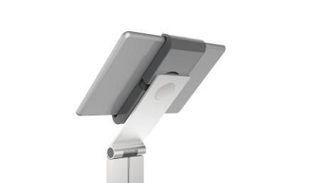Durable Support tablette sur pied avec antivol - Support réglable et pivotant pour tablettes 7 à 13 pouces, inclinaison 88°, orientation 360°, câble USB inclus