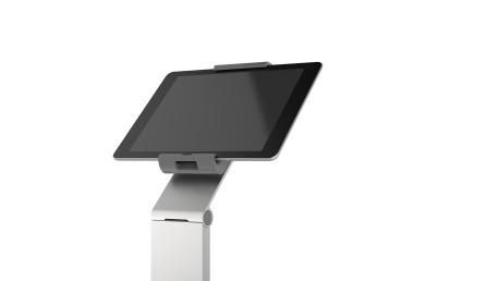 Durable Support tablette sur pied avec antivol - Support réglable et pivotant pour tablettes 7 à 13 pouces, inclinaison 88°, orientation 360°, câble USB inclus