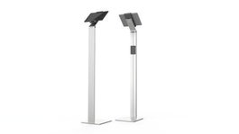 Durable Support tablette sur pied avec antivol - Support réglable et pivotant pour tablettes 7 à 13 pouces, inclinaison 88°, orientation 360°, câble USB inclus