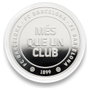 MOCILAB Monnaie Officielle de Collection FC Barcelona 'Més que un club' en Zamak Argenté avec Capsule et Boîte (Ø 4 cm)