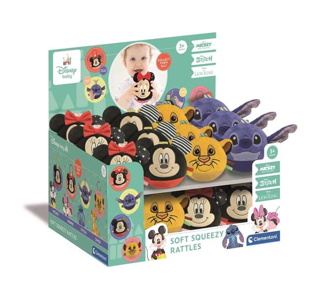 Clementoni Peluche Suaves Amigos Disney - Peluche douce - 40,2x21,3x31,6 cm - Modèles variés aléatoires