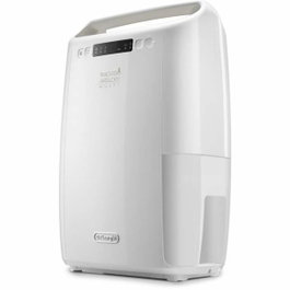 DeLonghi DEXD214RF - Déshumidificateur 14 L, Réservoir 2,1 L, Blanc