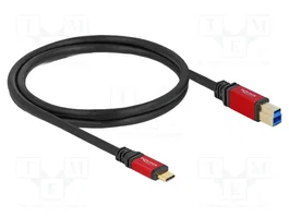 DELOCK Câble USB B vers USB C, 1m, Noir