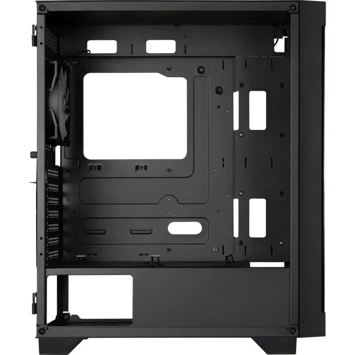 Bitfenix Graph ARGB, Boîtier PC Moyen Tour Noir ATX avec 4 Ventilateurs A-RGB, Façade Mesh et Panneau en Verre Trempé