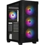 Bitfenix Graph ARGB, Boîtier PC Moyen Tour Noir ATX avec 4 Ventilateurs A-RGB, Façade Mesh et Panneau en Verre Trempé