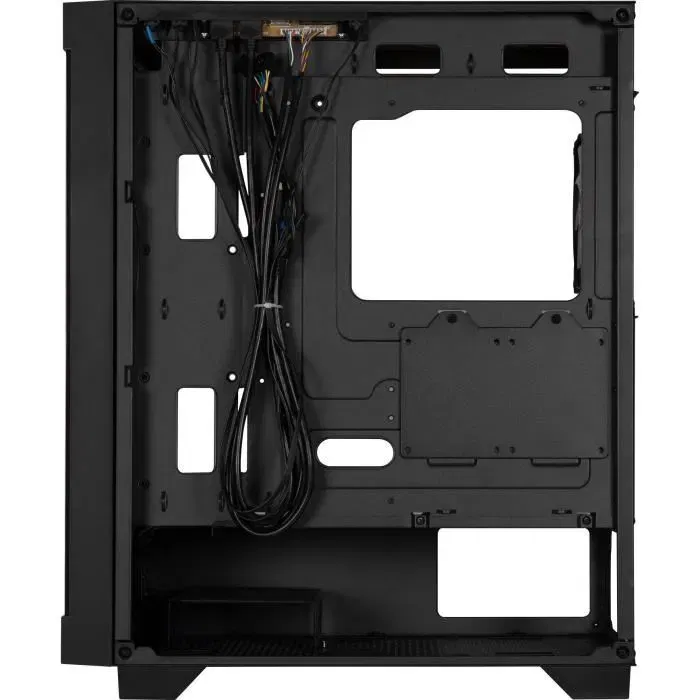 Bitfenix Graph ARGB, Boîtier PC Moyen Tour Noir ATX avec 4 Ventilateurs A-RGB, Façade Mesh et Panneau en Verre Trempé