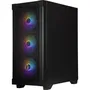 Bitfenix Graph ARGB, Boîtier PC Moyen Tour Noir ATX avec 4 Ventilateurs A-RGB, Façade Mesh et Panneau en Verre Trempé