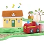 Bandai Coffret Train Peppa Pig Whizz Around - Circuit Sonore avec Gare Interactive et Figurines - COP8344