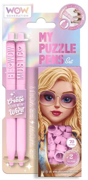 Wow Generation - Stylo Puzzle avec Lettres - Kit d'Apprentissage Multilingue - 3 Couleurs - Enfants 4 ans et plus Wow Generation - Stylo Puzzle avec Lettres - Kit d'Apprentissage Multilingue - 3 Couleurs - Enfants 4 ans et plus