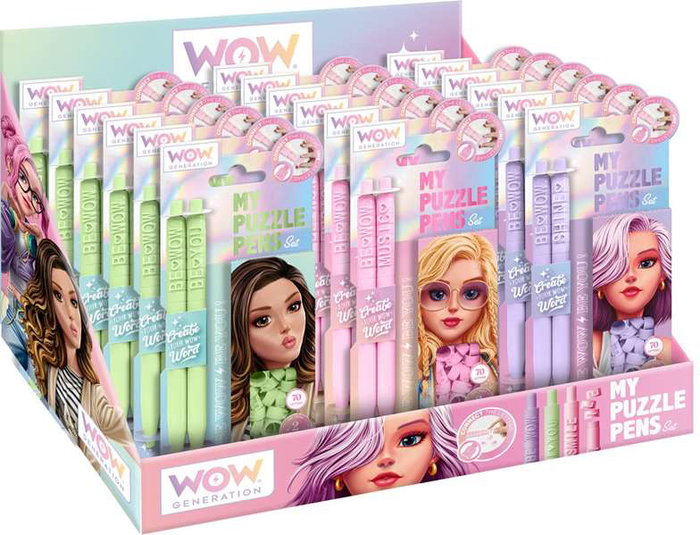 Wow Generation - Stylo Puzzle avec Lettres - Kit d'Apprentissage Multilingue - 3 Couleurs - Enfants 4 ans et plus Wow Generation - Stylo Puzzle avec Lettres - Kit d'Apprentissage Multilingue - 3 Couleurs - Enfants 4 ans et plus