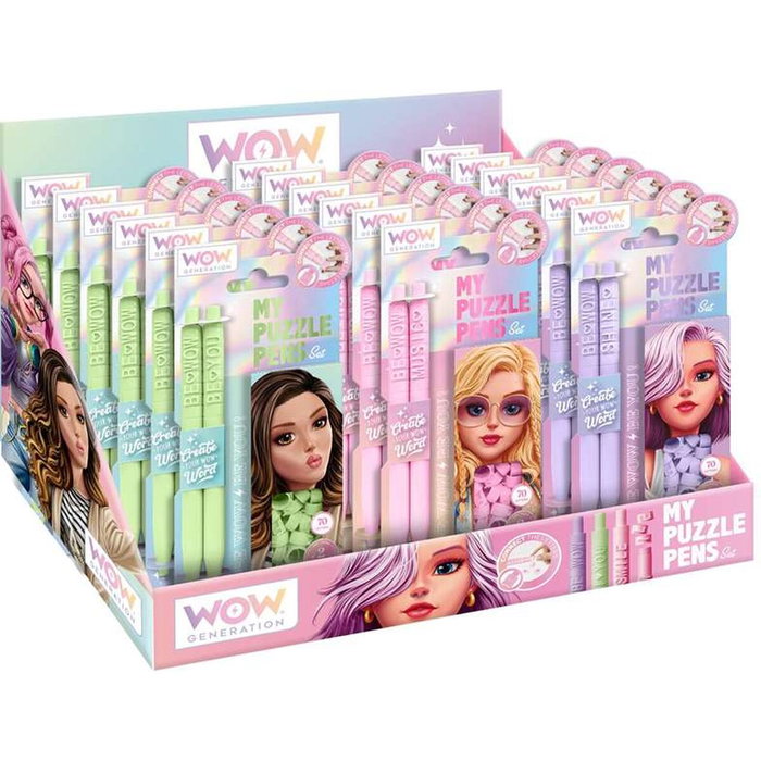 Kids Euroswan Ensemble de Stylos avec lettres Puzzle - Wow Generation