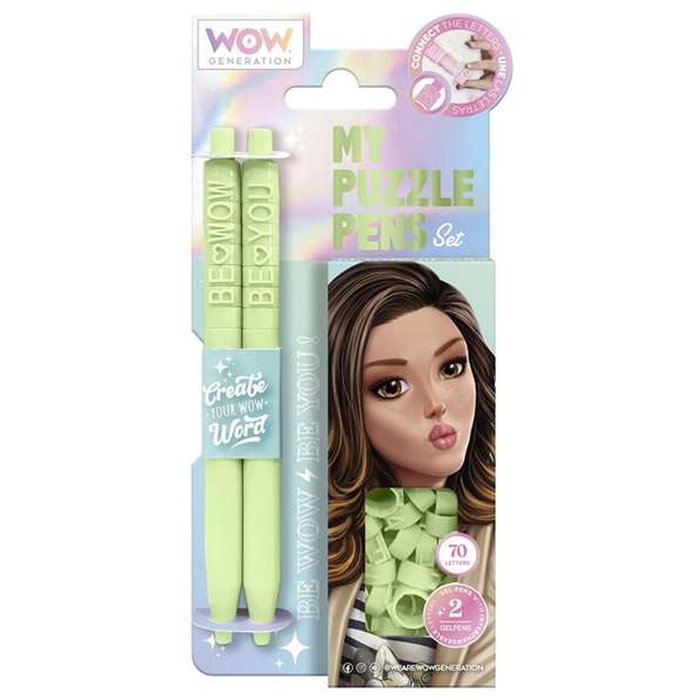 Kids Euroswan Ensemble de Stylos avec lettres Puzzle - Wow Generation