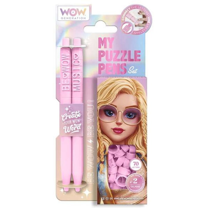 Kids Euroswan Ensemble de Stylos avec lettres Puzzle - Wow Generation