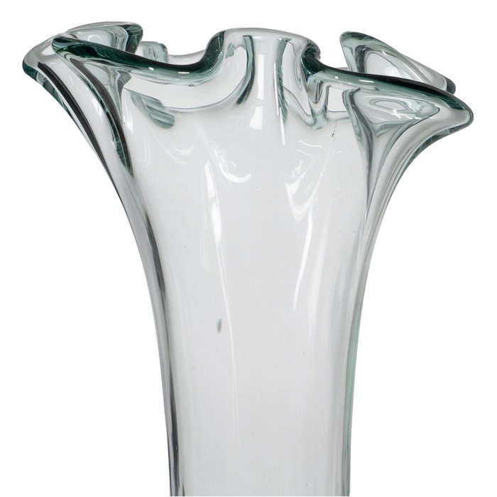 BigBuy Home Vase WE CARE Beige verre recyclé 20 x 20 x 30 cm