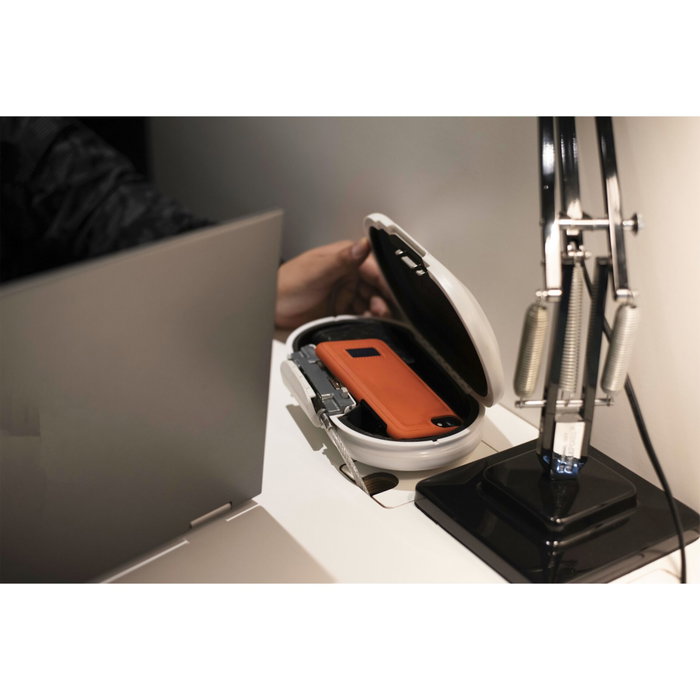 Master Lock Mini Coffre-fort Portable 5900EURDWHT avec Câble - Blanc
