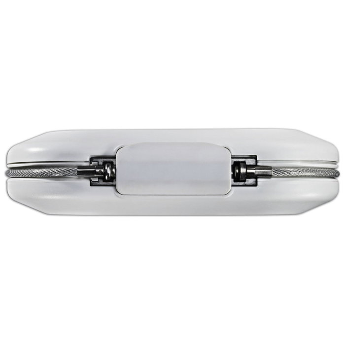 Master Lock Mini Coffre-fort Portable 5900EURDWHT avec Câble - Blanc