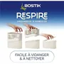Bostik Absorbeur d'humidité Respire - Jusqu'à 25 m² - 2 recharges sans parfum 2 x 250 g - Éco-conçu à partir de plastique et carton recyclés