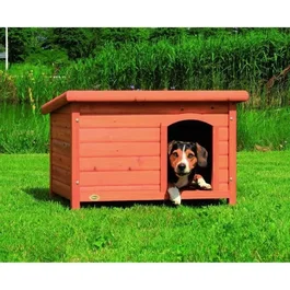 TRIXIE Niche pour Chien à Toit Plat Natura - Modèle M (85 x 58 x 60 cm) - Brun