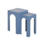 Home ESPRIT Jeu de 2 tables Bleu