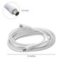 WOLFPACK LINEA PROFESIONAL Rallonge TV-Vidéo 5 m avec Adaptateur 9,5 mm