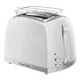 Russell Hobbs 26060-56 Tostador Honeycomb Blanc pour 2 Tranches avec Fonction Extra-Élévation et Support à Croissants