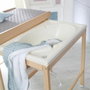 Roba Table à langer avec baignoire coulissante et matelas déperlant Gris