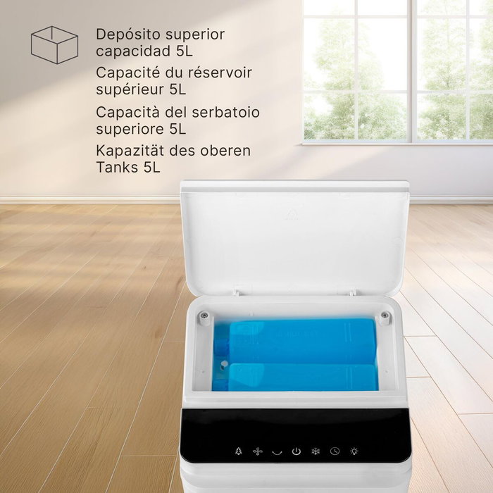 Climatiseur Évaporation Portable UFESA NARVIK Blanc 60 W 5 L
