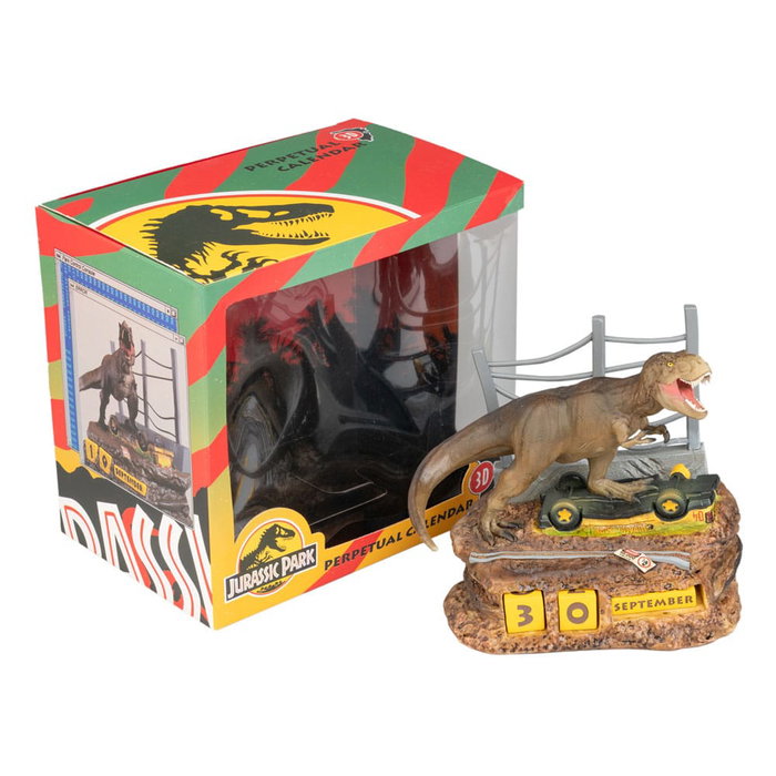 Jurassic Park Calendrier perpétuel 3D Jurassic Park Calendrier perpétuel 3D