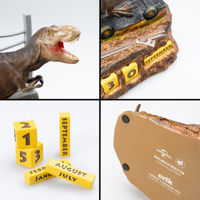 Jurassic Park Calendrier perpétuel 3D Jurassic Park Calendrier perpétuel 3D
