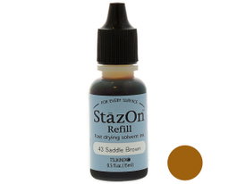 Tsukineko Encre STAZON Marron Cuir 15ml