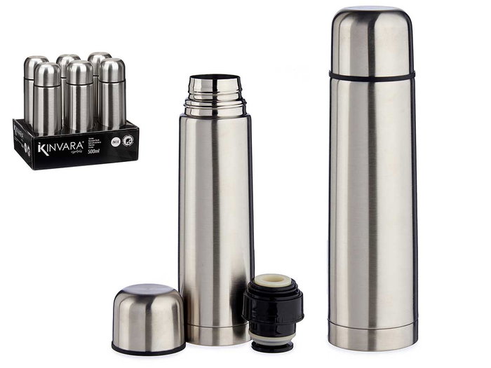 Kinvara Termos Acier Inoxydable 500 ml 6.8x23.5x6.8 cm (Set de 12) Kinvara Termos Acier Inoxydable 500 ml 6.8x23.5x6.8 cm (Set de 12)