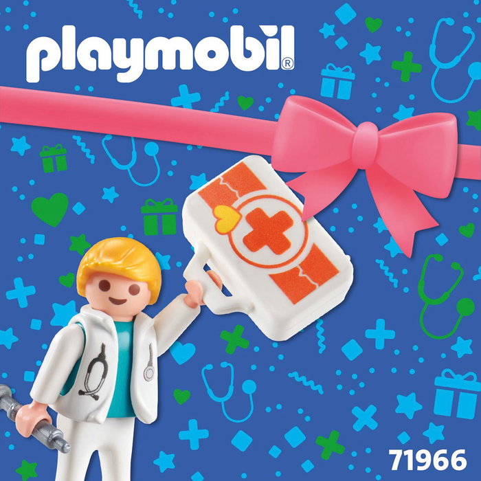 Playmobil Coffret-Cadeau Mejórate Pronto 71966 - Hôpital avec Personnel et Matériel Médical pour Enfants dès 4 Ans